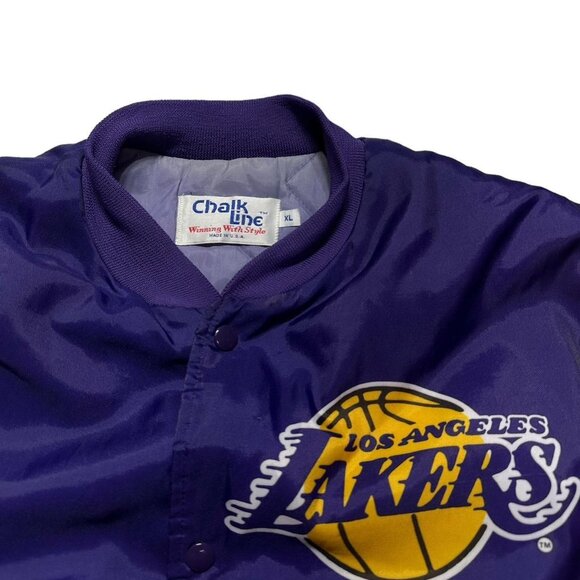 Vintage Lakers Power Los Angeles Lakers Fanimation Chalk Line Jacket - Picture 5 of 5
